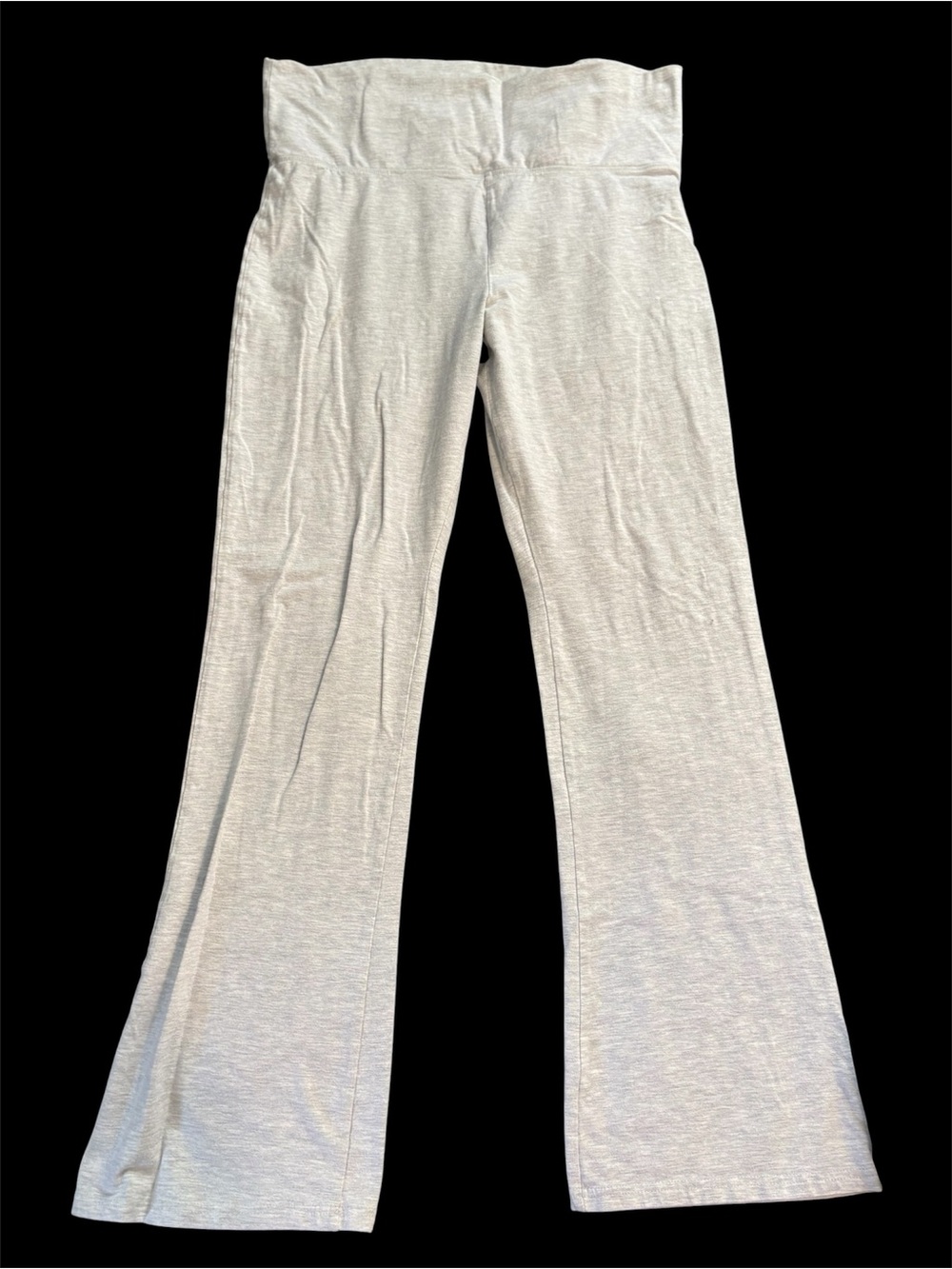 No Boundaries Heather Light Gray Straight Leg Pants